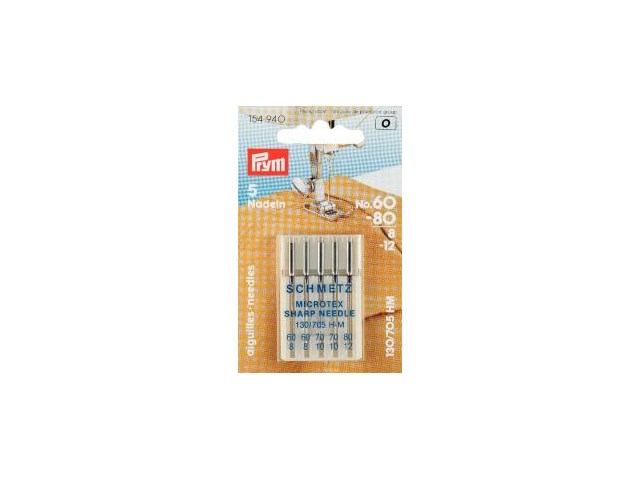 Prym Nähmaschinennadeln 130/705   Microtex 60-80  5