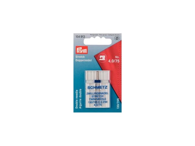 Prym Doppel-Nähmaschinennadel    130/705 Stretch 75/4,0 mm  1