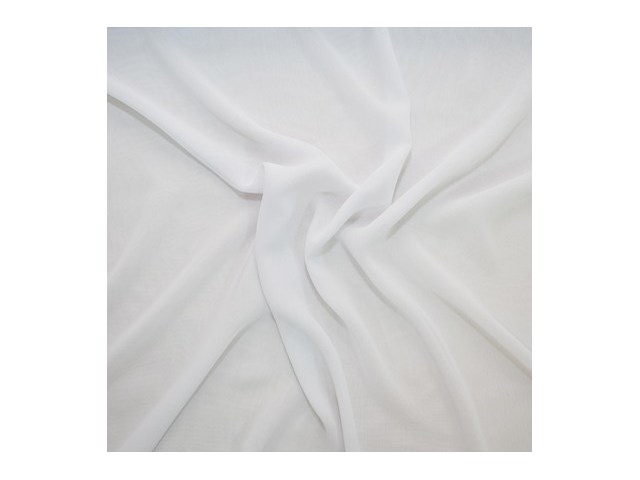 Chiffon Weiss 100%Pe