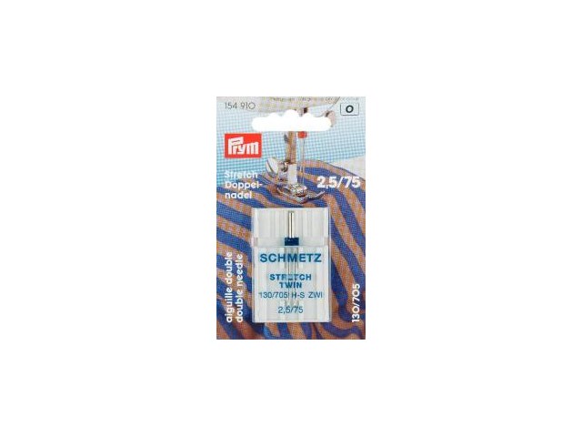 Prym Doppel-Nähmaschinennadel     130/705 Stretch 75/2,5 mm  1
