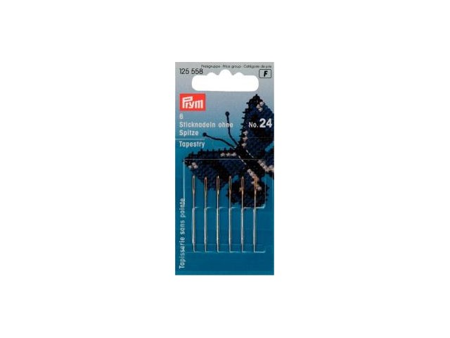 Prym Sticknadeln ohne Sp. ST 24 0,80 x 37 mm silber-/goldfarbig