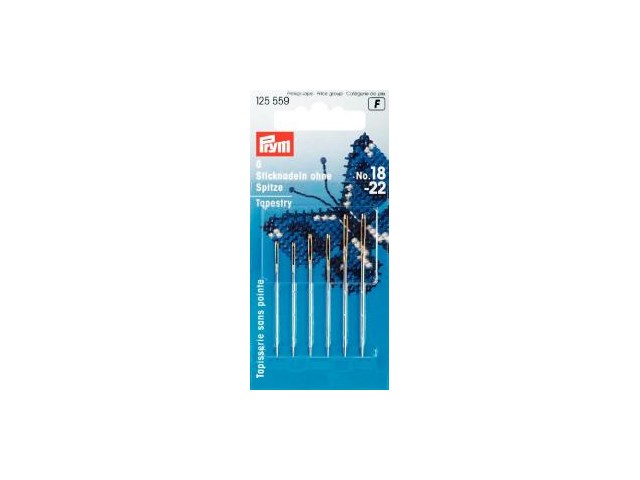 Prym Sticknadeln ohne Sp. ST 18-22 silberfarbig/goldfarbig